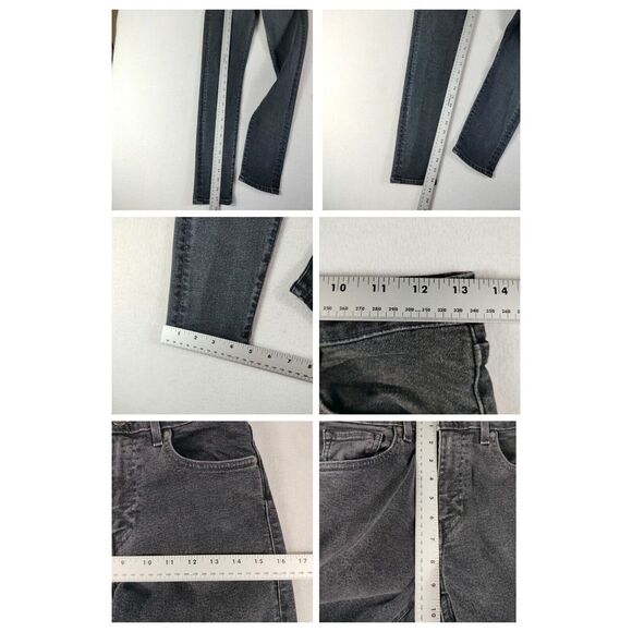 Levi's Jeans Women's 27 Black Japanese Denim Made & Crafted 721 High Rise Skinny - Picture 3 of 15